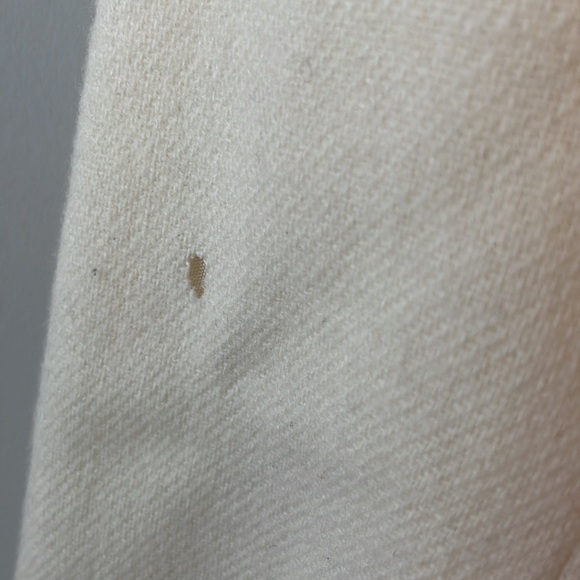 Vintage Cross Country White wool blazer flawed women size 14 - Picture 10 of 11